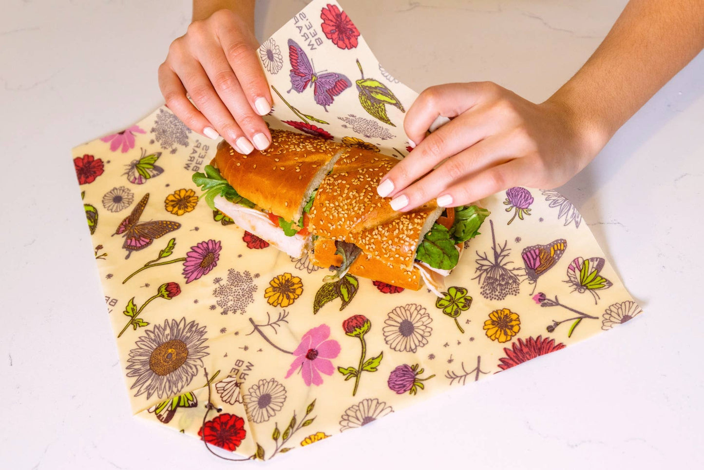 Sandwich Wrap - Meadow Magic, Vegan Wax