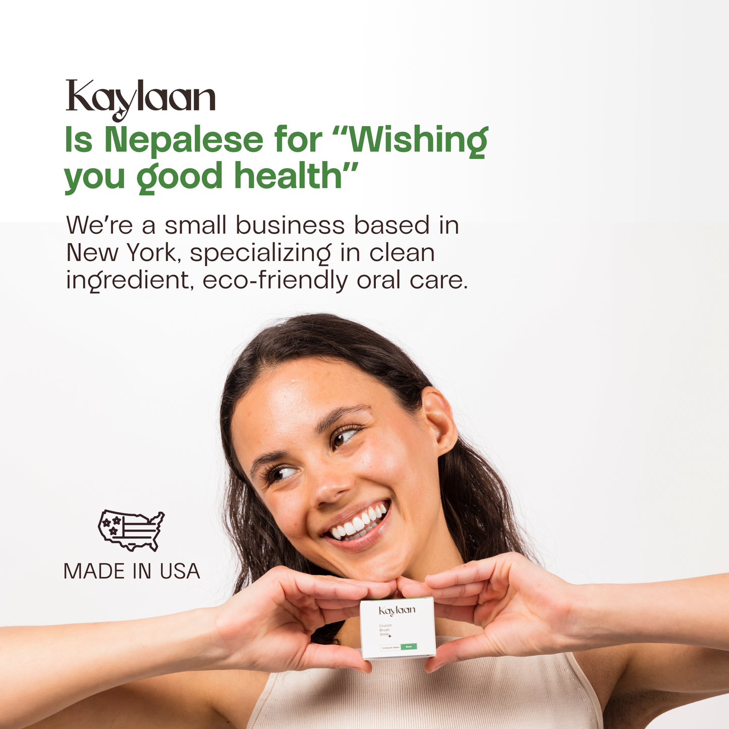 Kaylaan – Fluoride-Free Toothpaste Tablets | Mint | 90 Count
