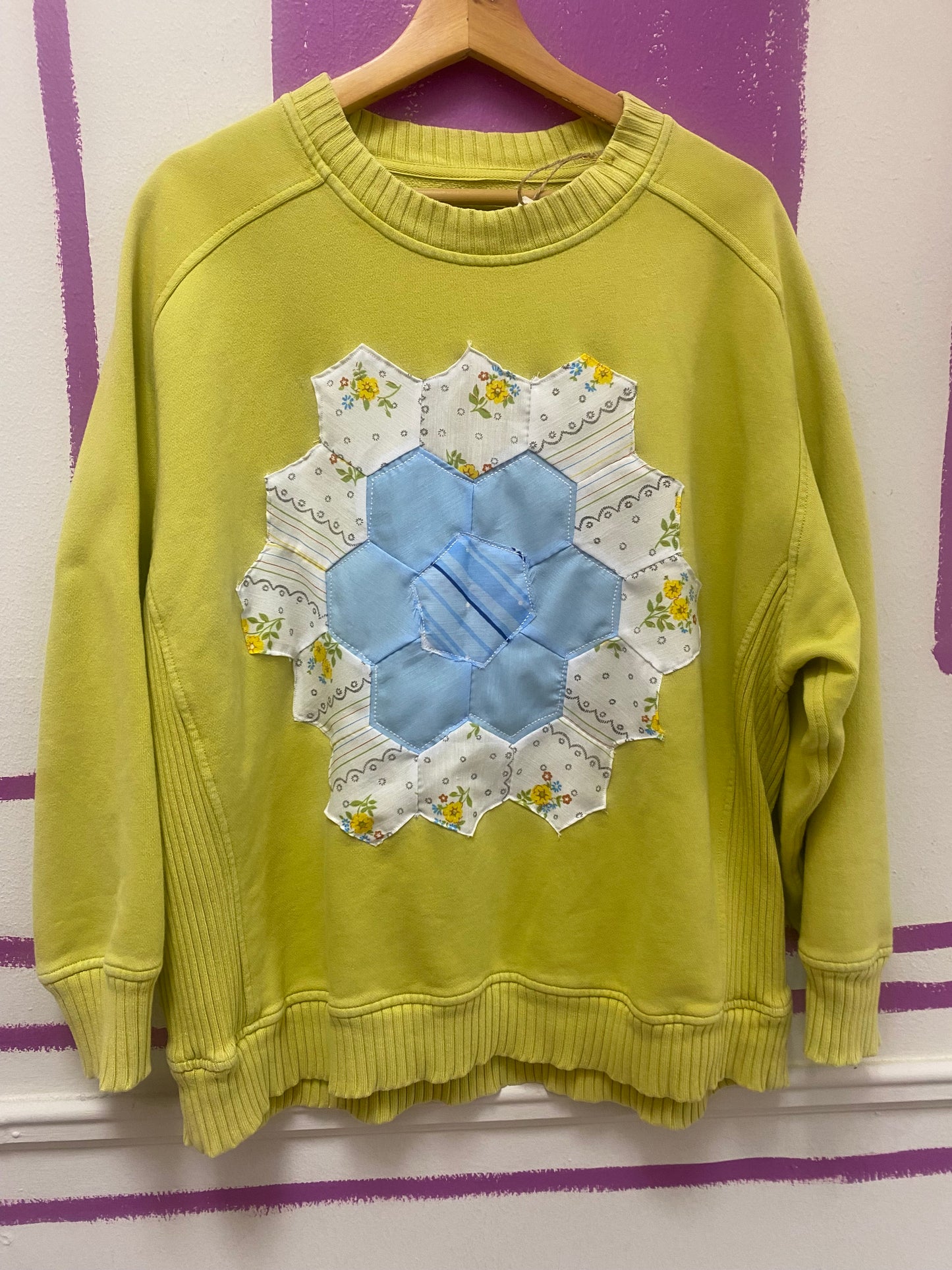 Green Hexagon Sweatshirt