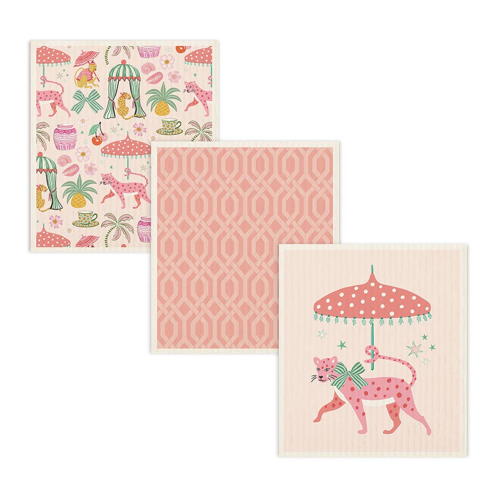 Leopard on Parade Do-It-All Dishcloths