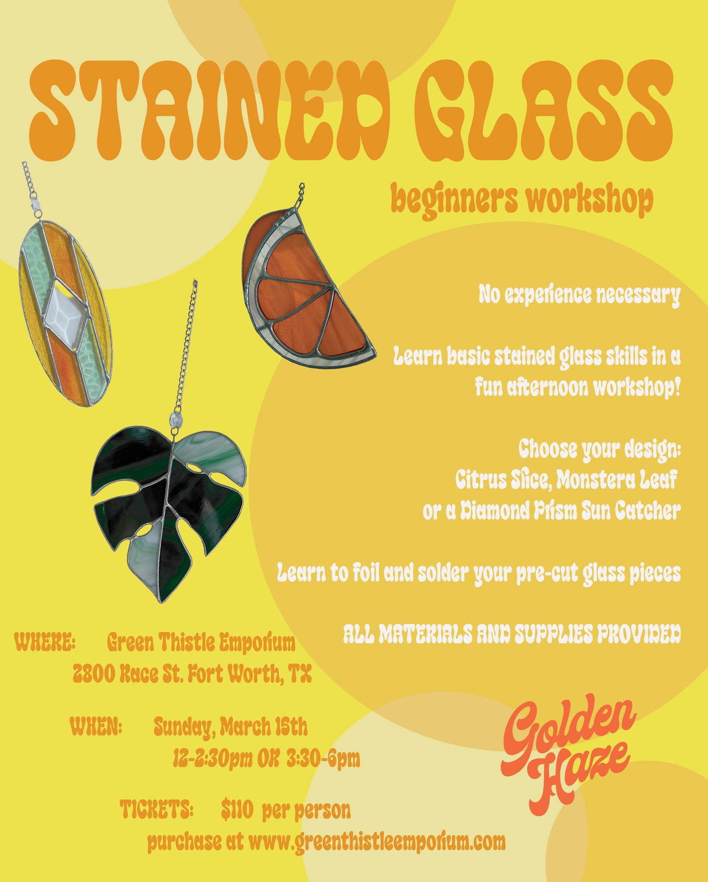 Stained Glass 3/15, 12:00