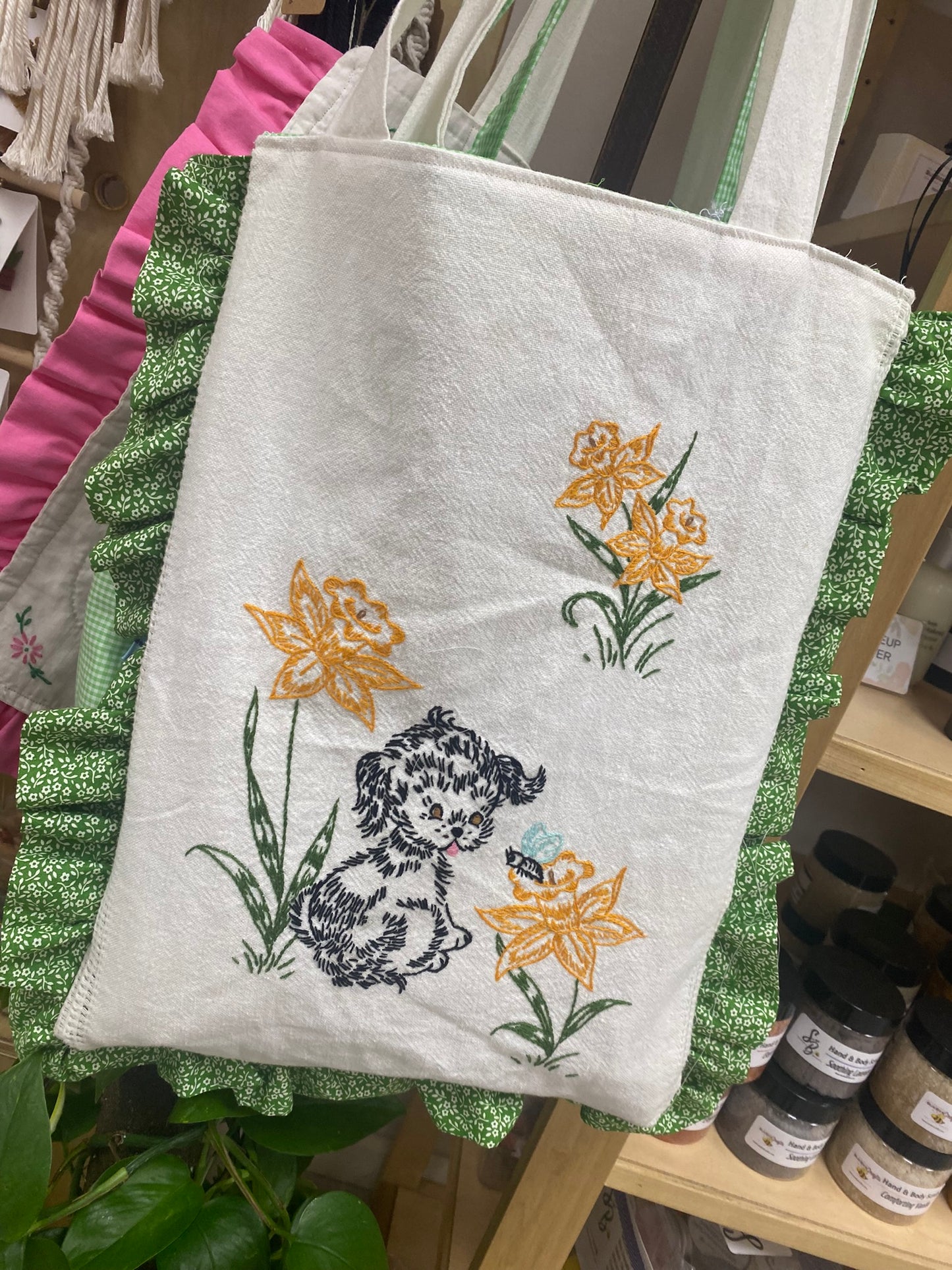 Vintage Tea Towel Tote