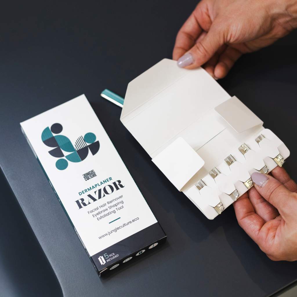 Dermaplaner Replacement Blades - Eyebrow Razor Blades 20pk