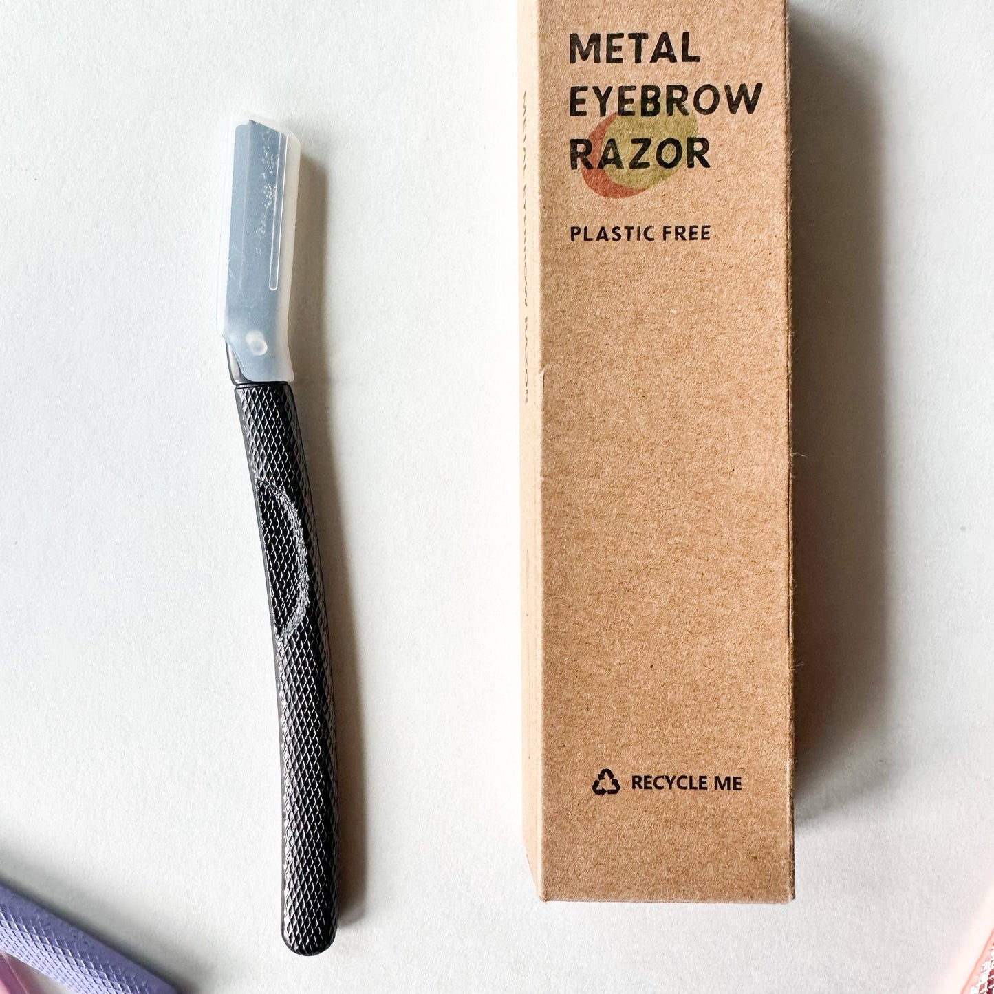 Plastic Free Reusable Metal Eyebrow Razor