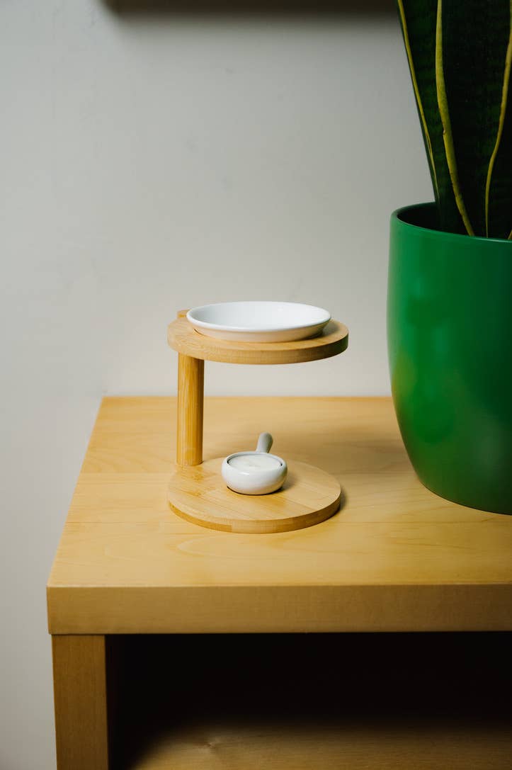 Bamboo Wax Melt Burner