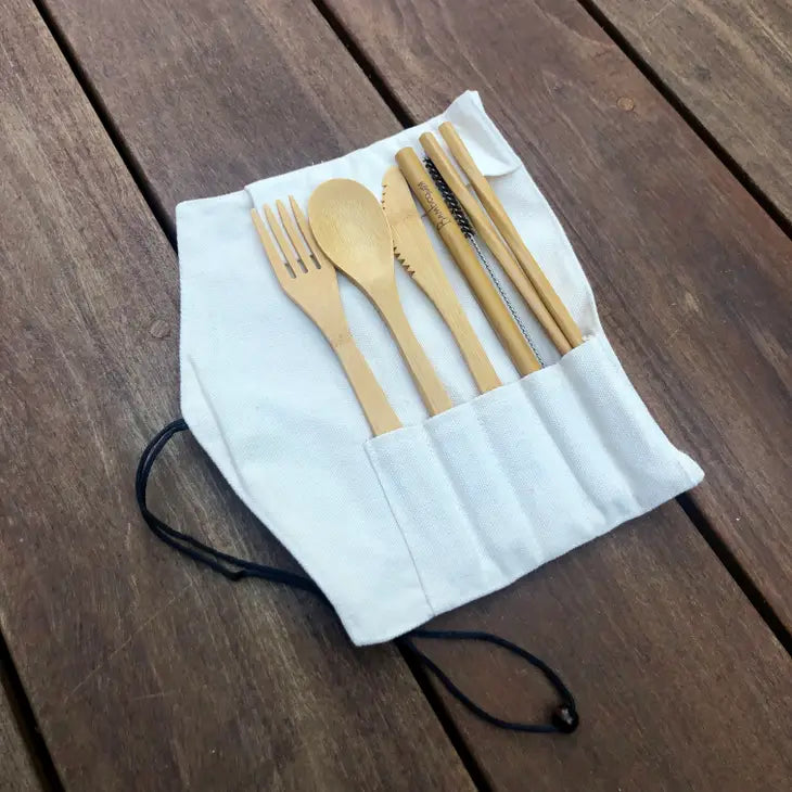 Bamboo Travel Cutlery set
