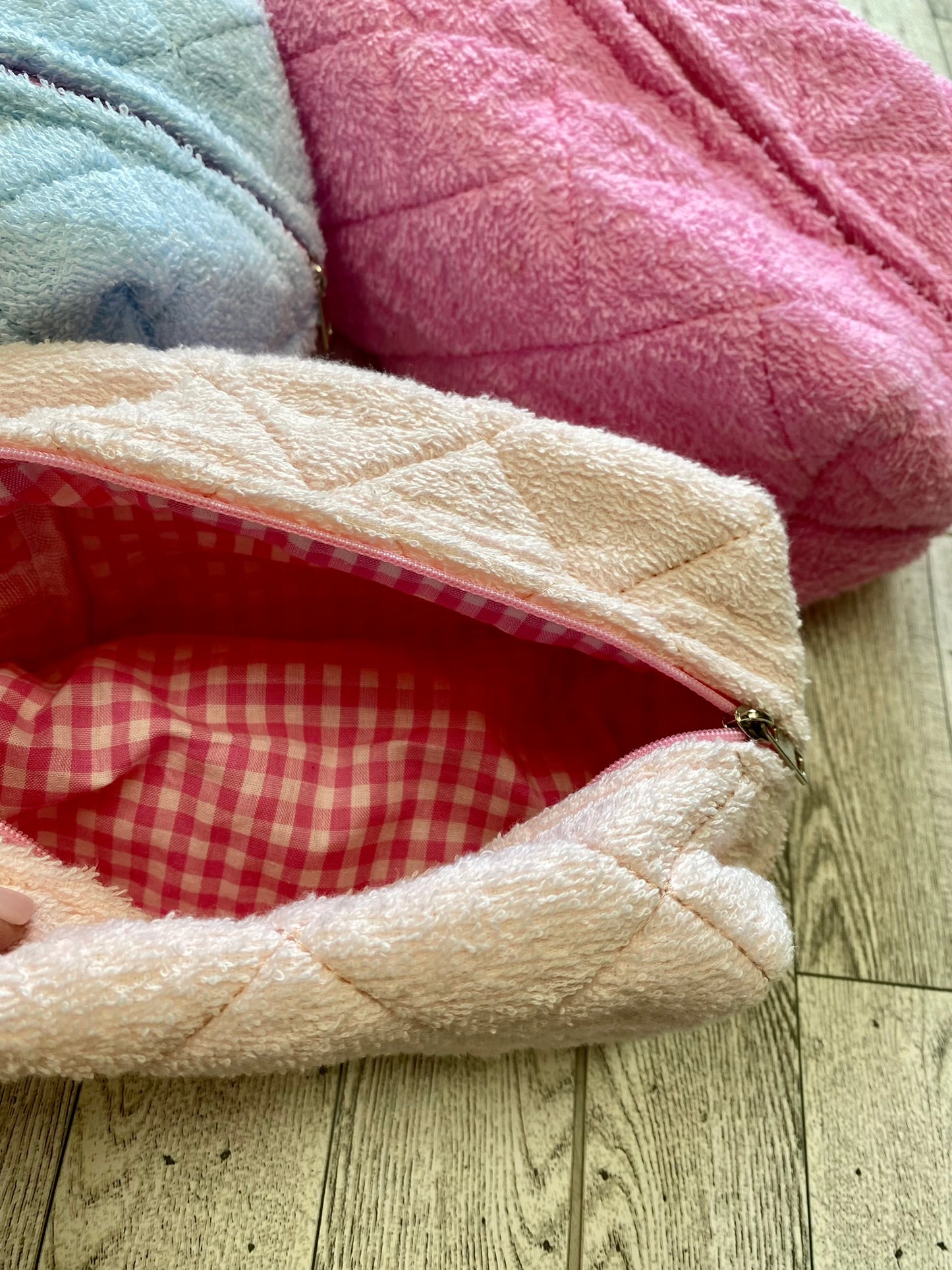 Terry Cloth Makeup Bag