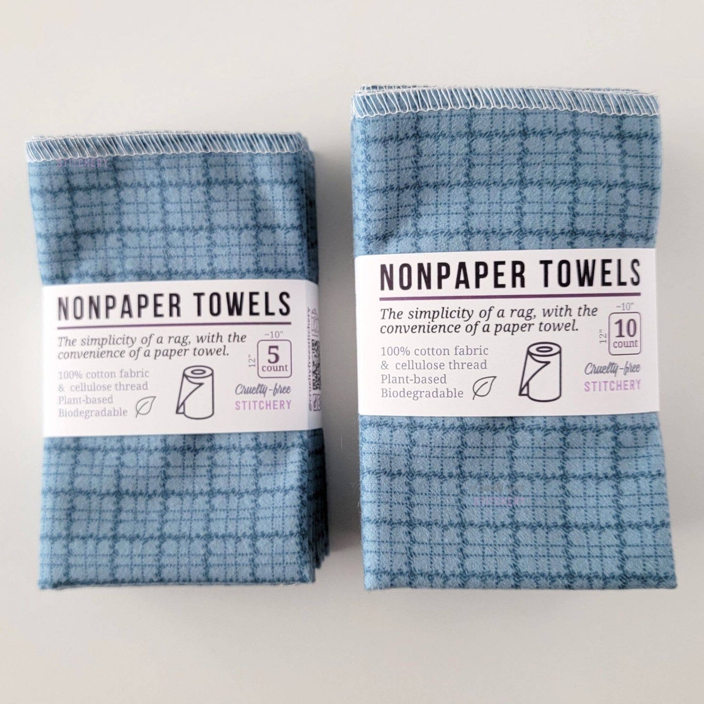 NonPaper Towels - Blue Kitchen Plaid