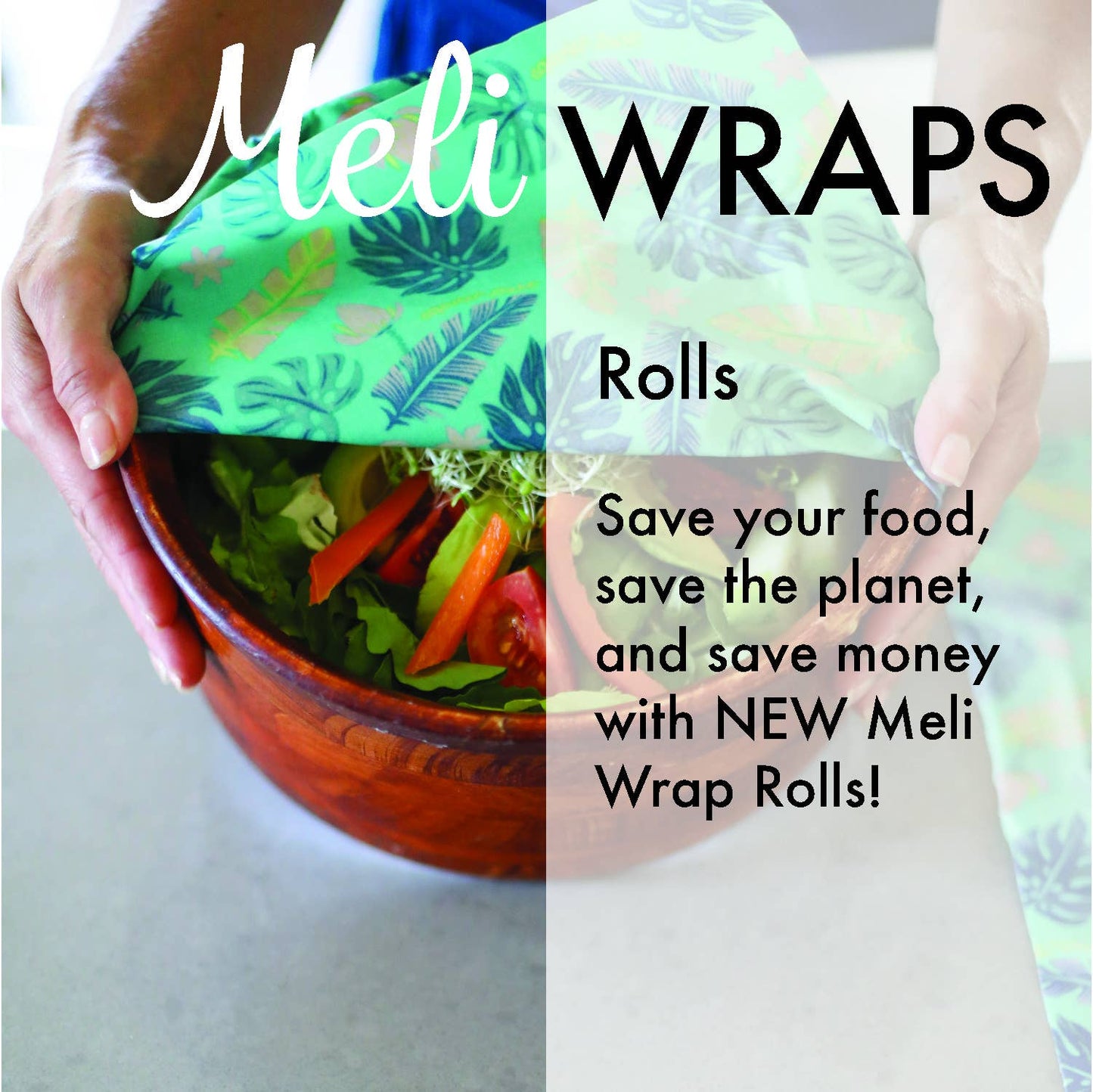 Reusable Beeswax Wrap Bulk Roll Case of 18~Variety of Prints