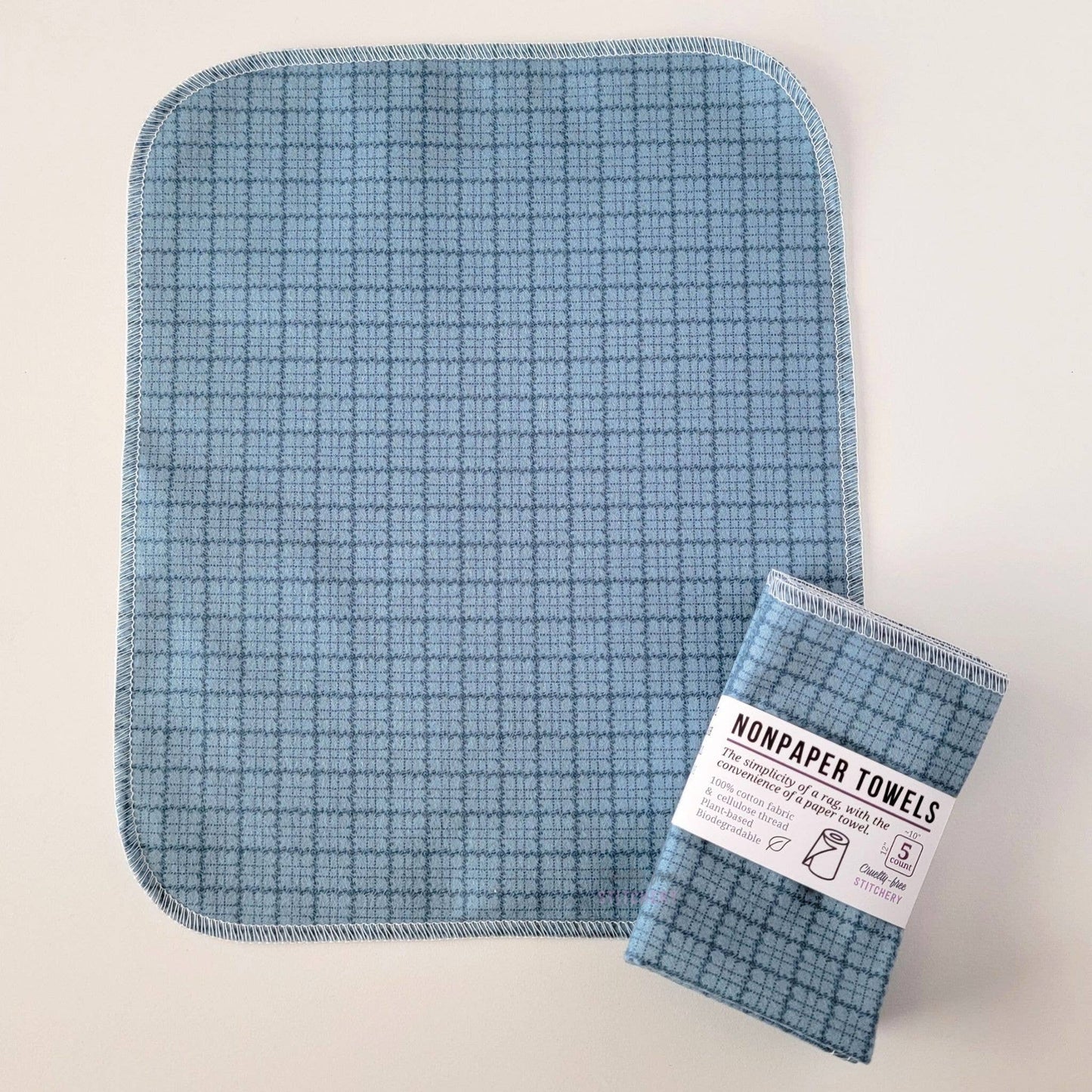 NonPaper Towels - Blue Kitchen Plaid