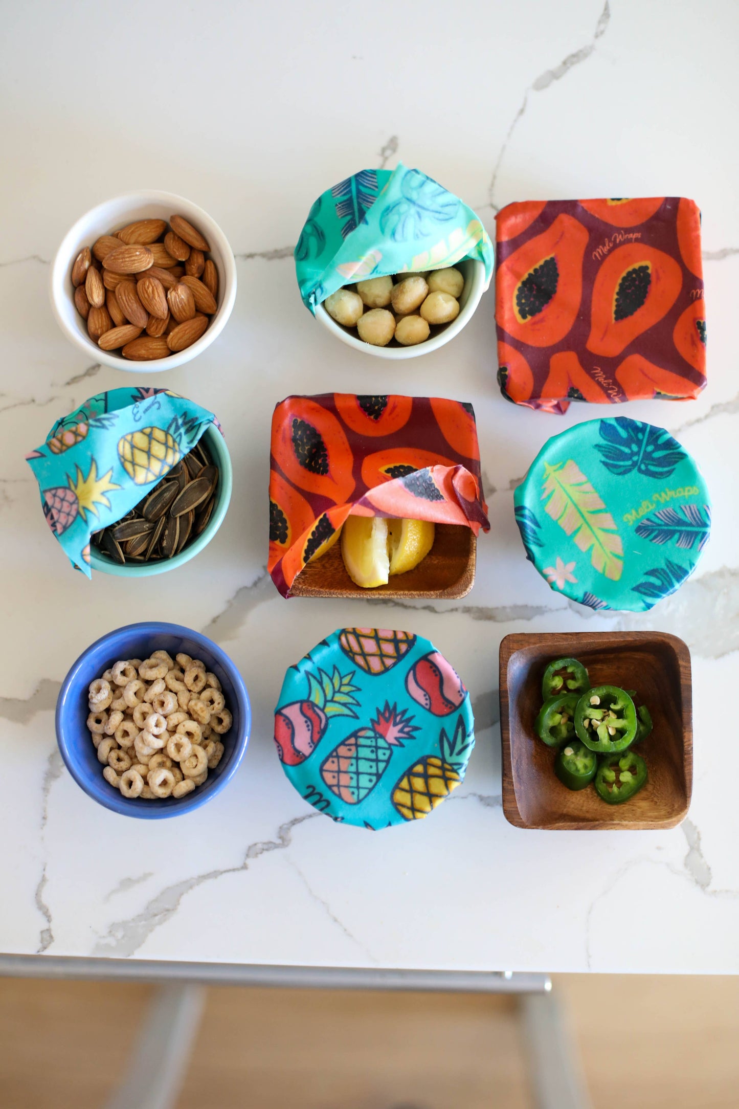 Reusable Beeswax Wrap Bulk Roll Case of 18~Variety of Prints