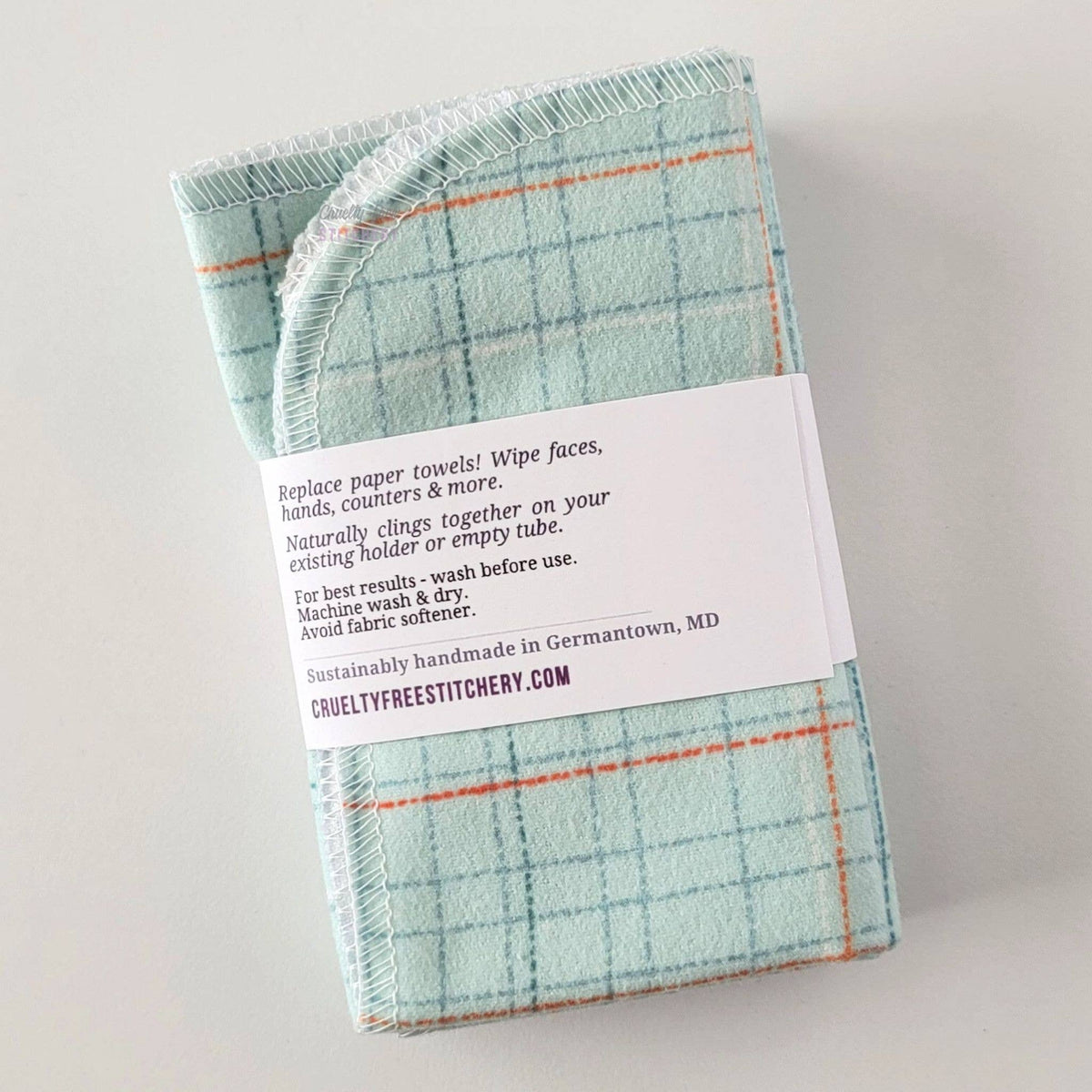 NonPaper Towels - Pale Blue Grid