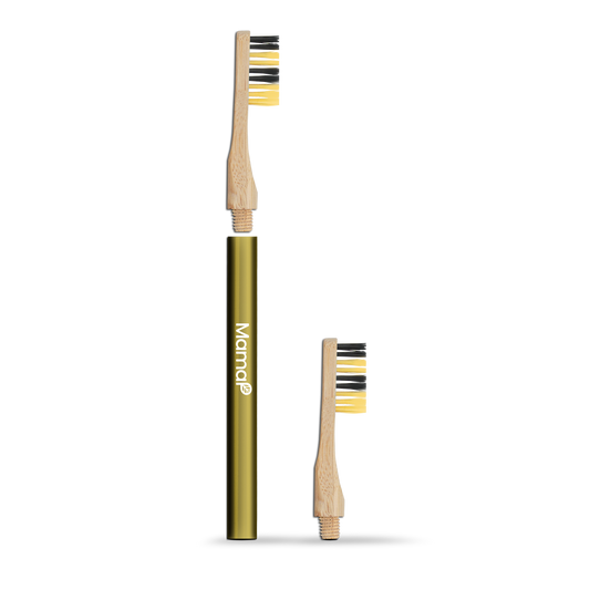 Revolve Aluminum Toothbrush + 1 Replaceable Head Bee
