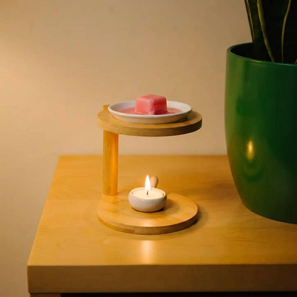 Bamboo Wax Melt Burner