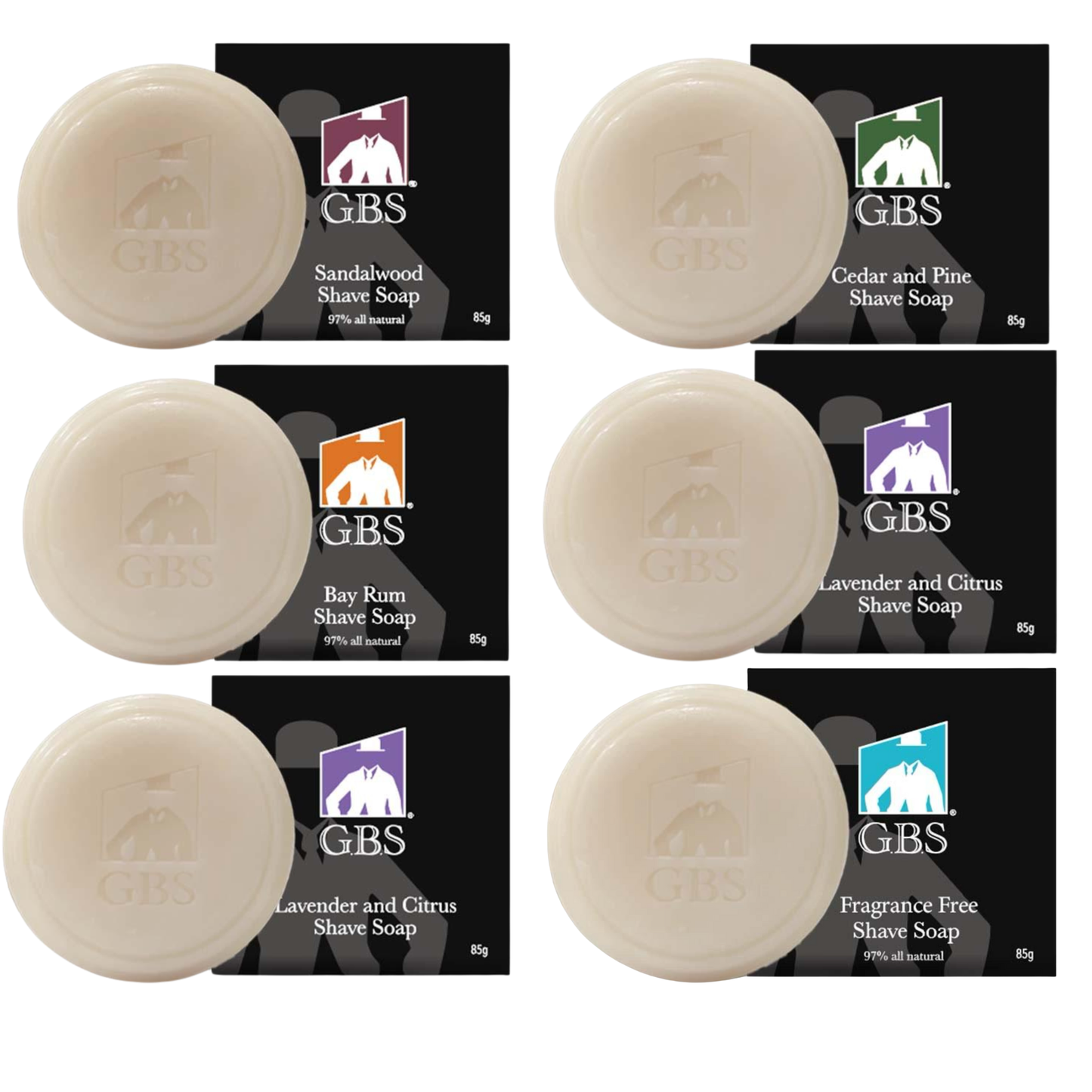GBS Shaving Soaps 85 g   With or with out Shaving Brush