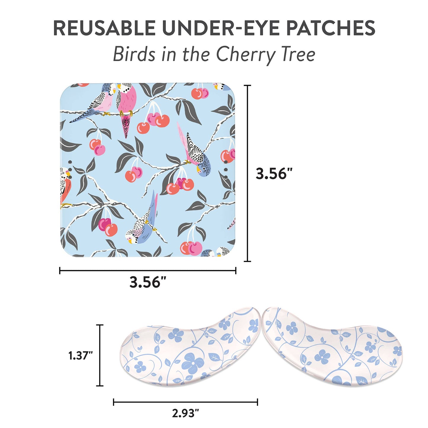Birds in the Cherry Tree Reusable Under-Eye Patches