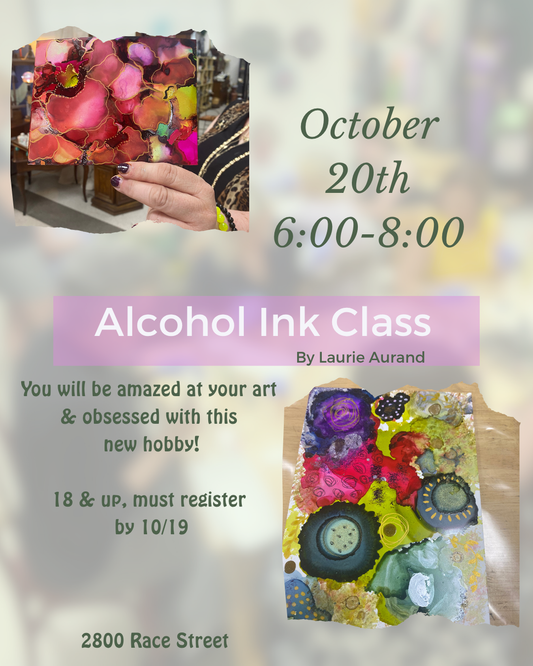 Alcohol Ink Class 10/20