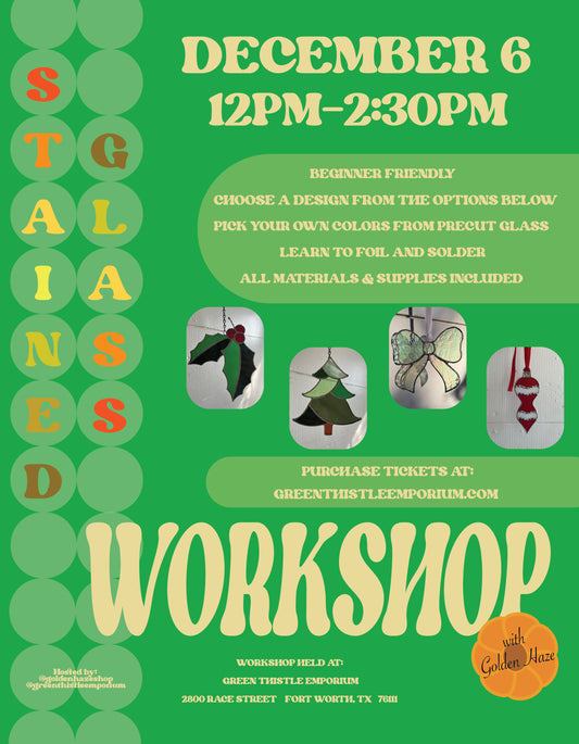 Holiday Stained Glass Workshop