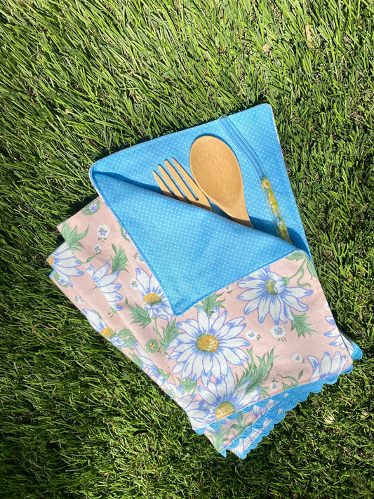 Polka Dot Daisy Napkins