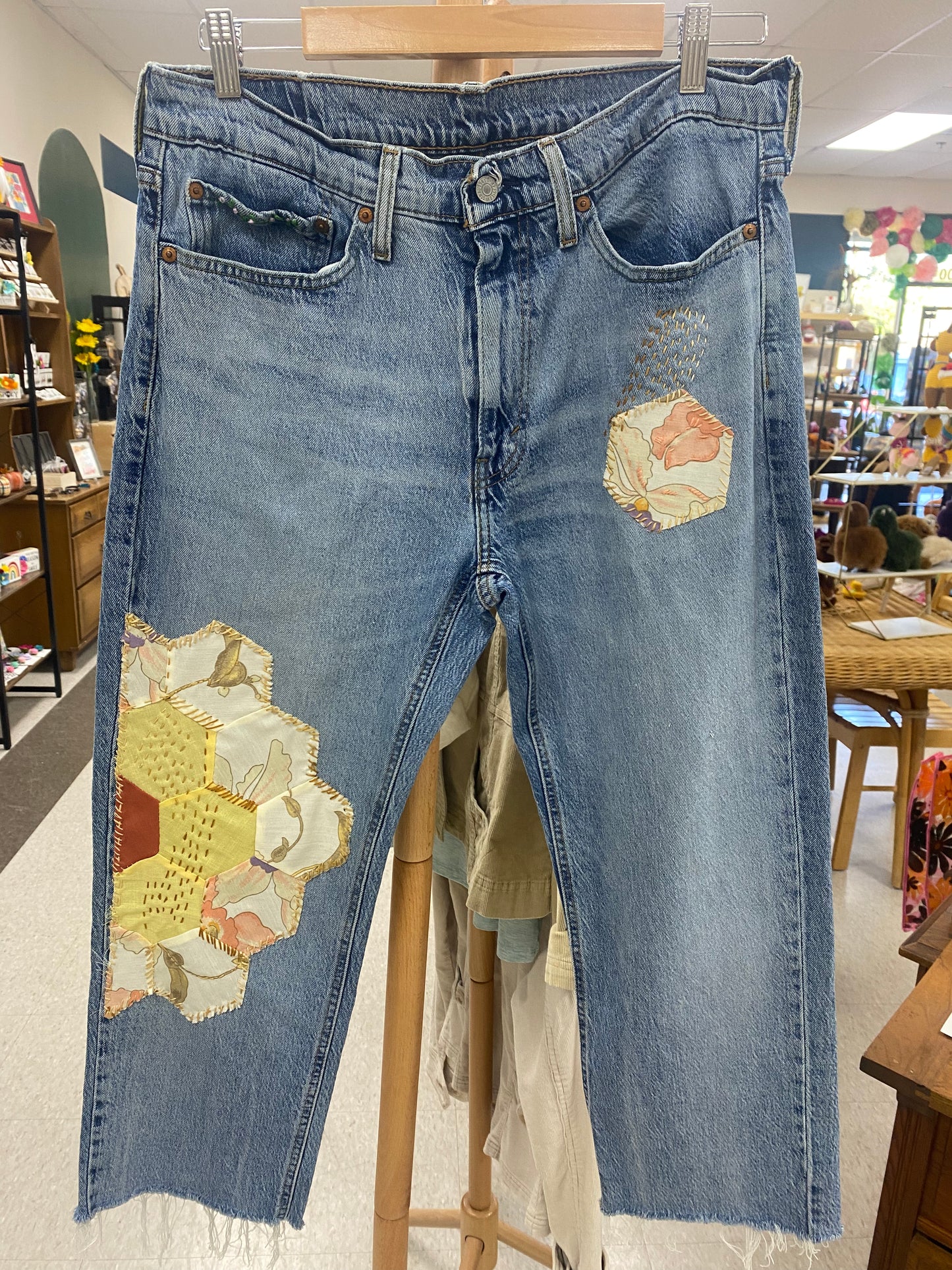 Up Styled  Quilt Jeans