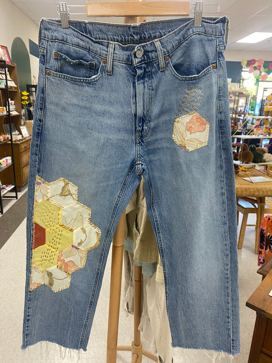 Up Styled  Quilt Jeans