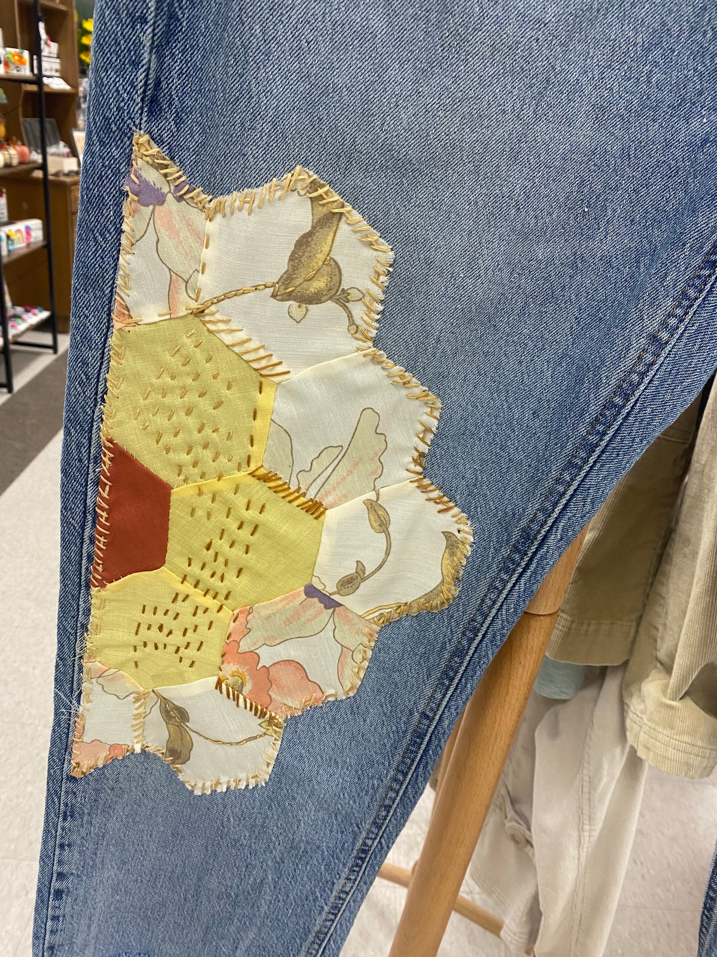 Up Styled  Quilt Jeans