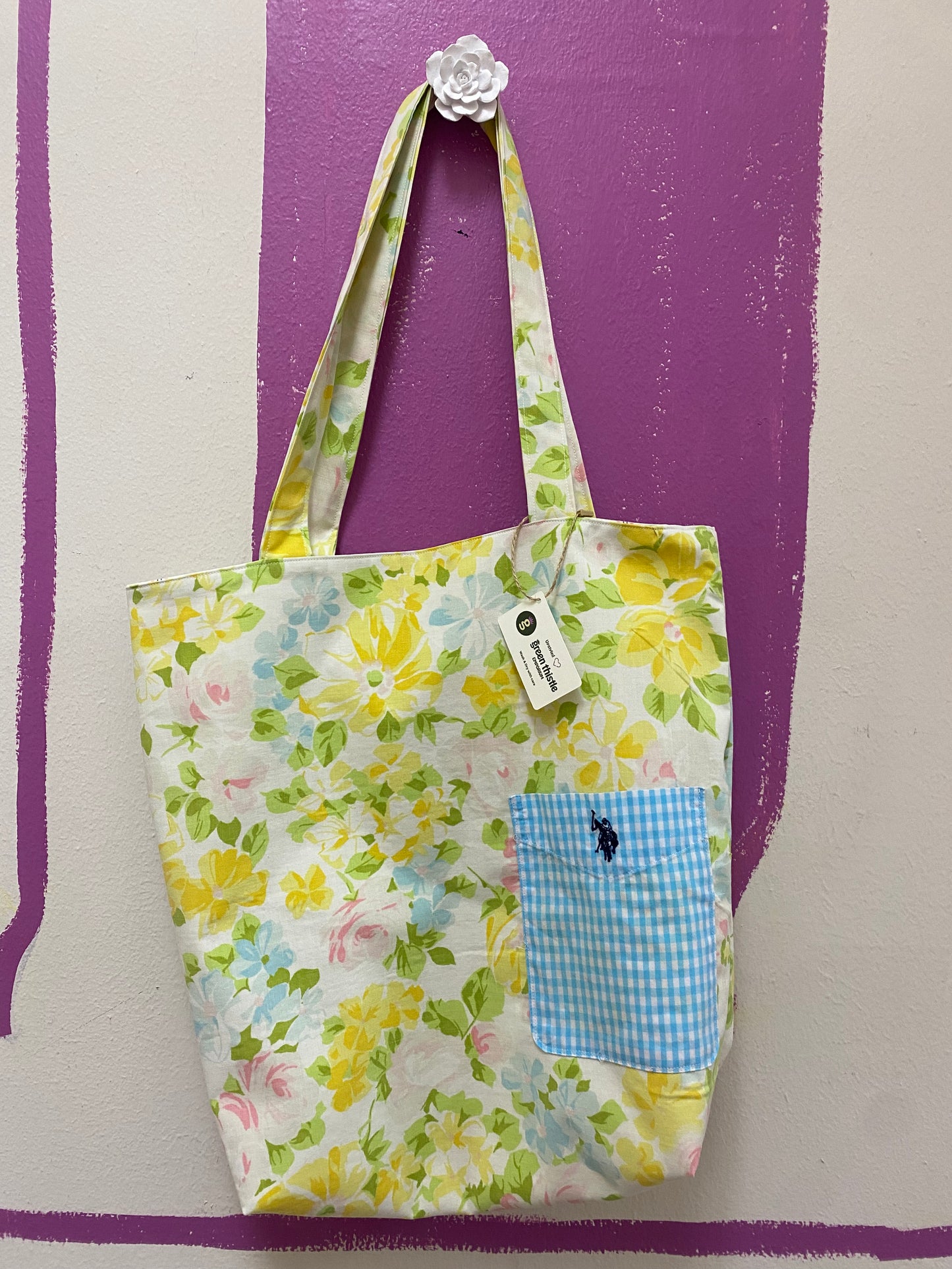 Floral Pocket Tote