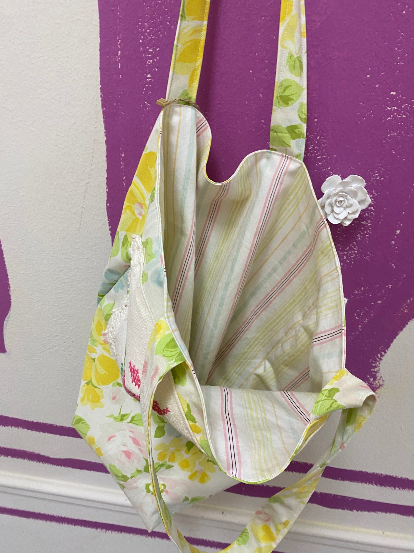 Floral Pocket Tote