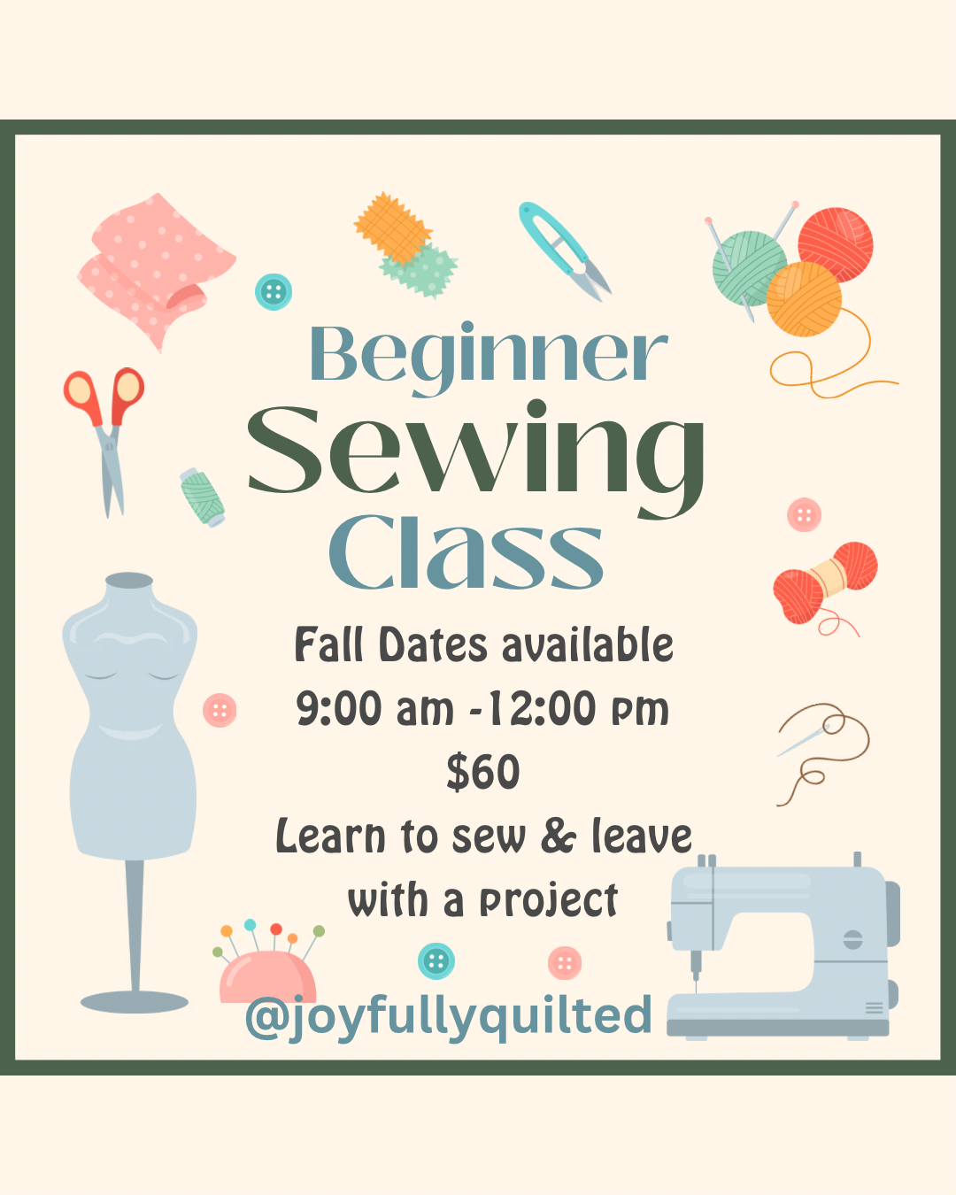 Beginner Sewing Class