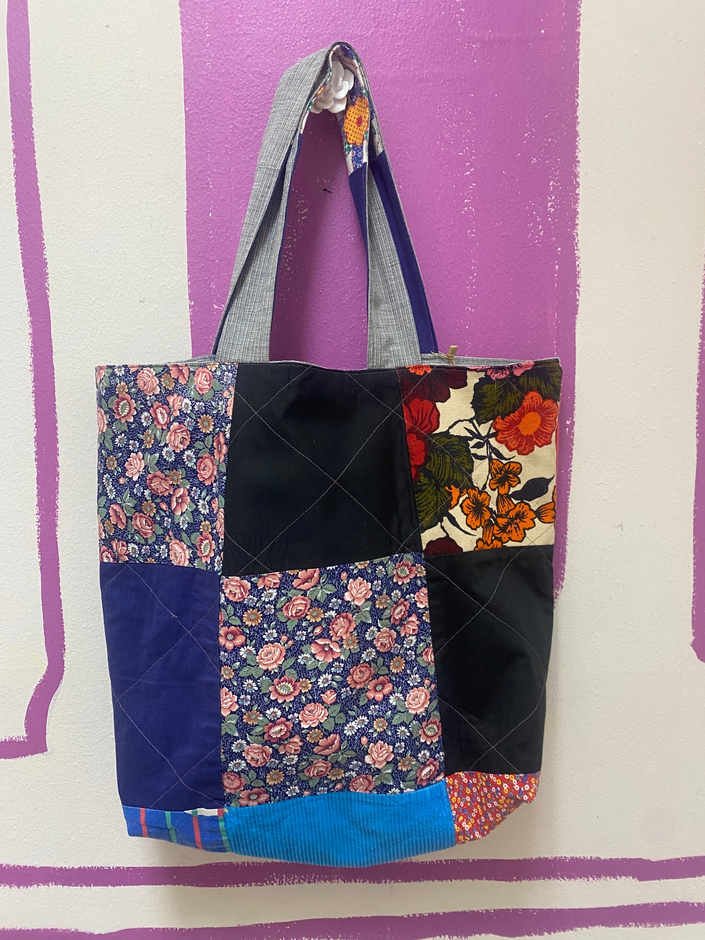 Quilted Mushroom Tote