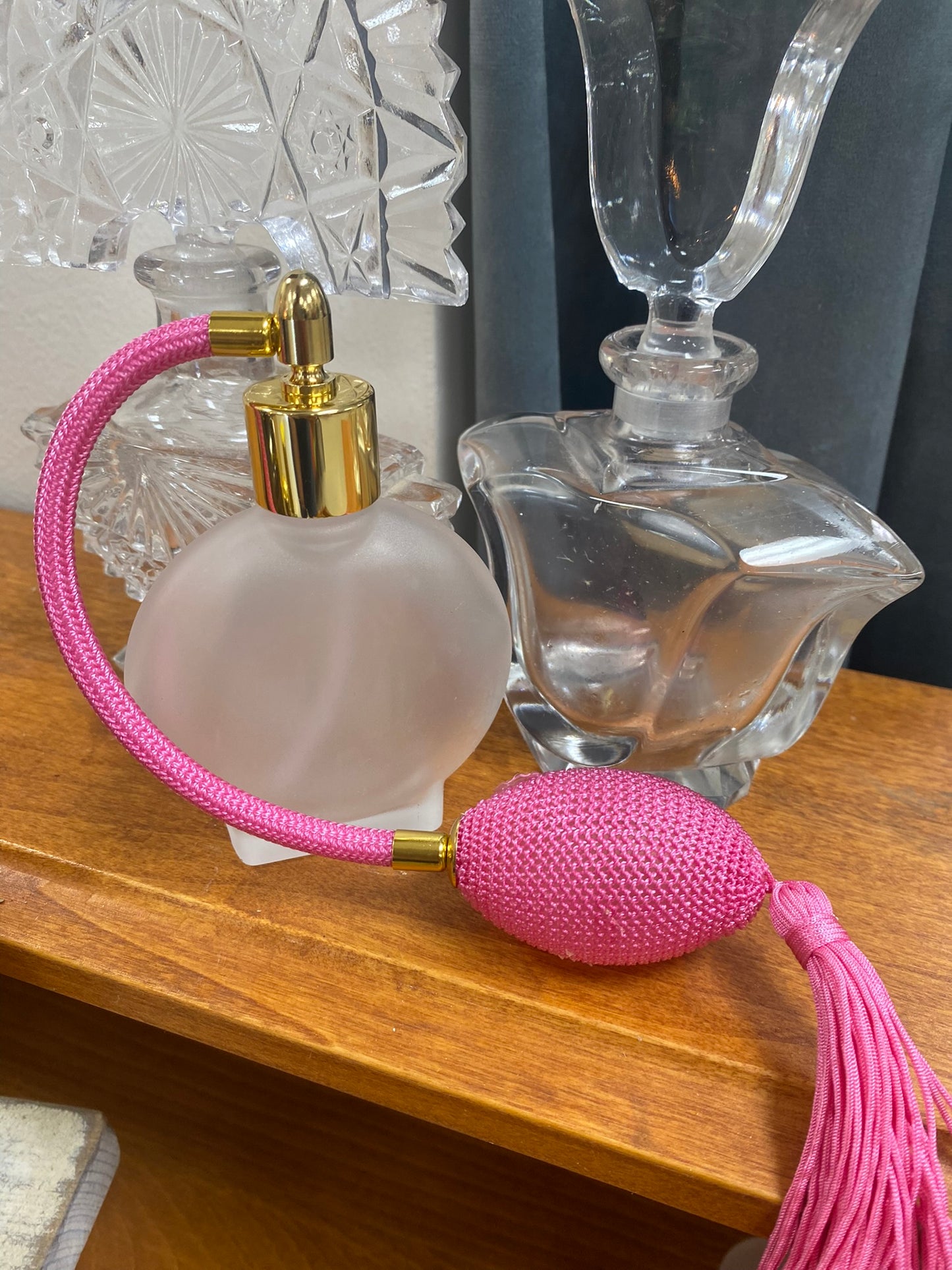 Frosted Perfume Bottle tassle