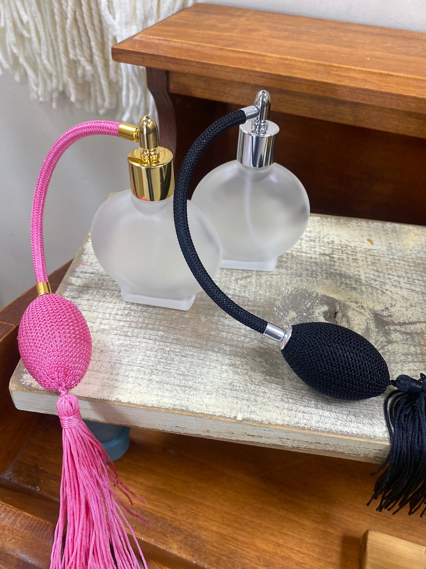 Frosted Perfume Bottle tassle