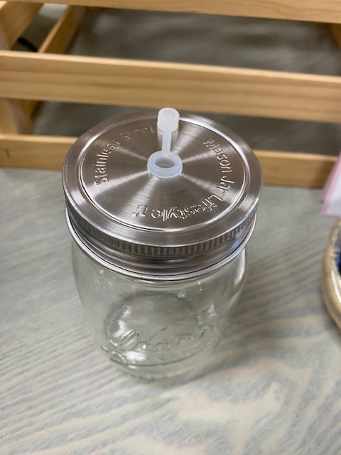 Mason Jar Straw Lid