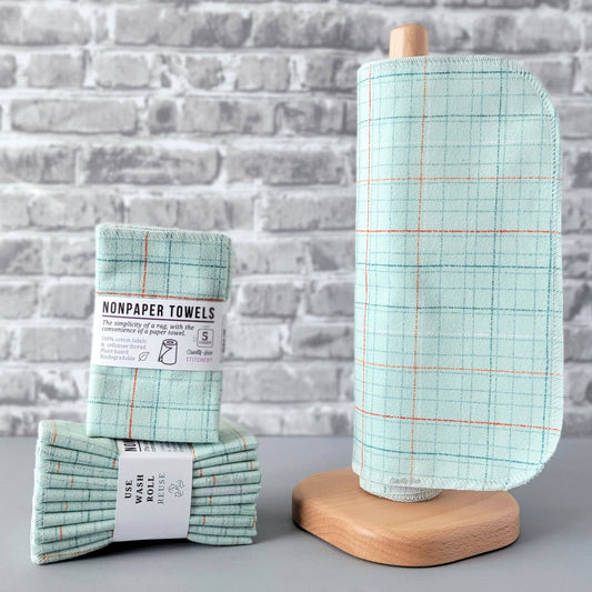 NonPaper Towels - Pale Blue Grid