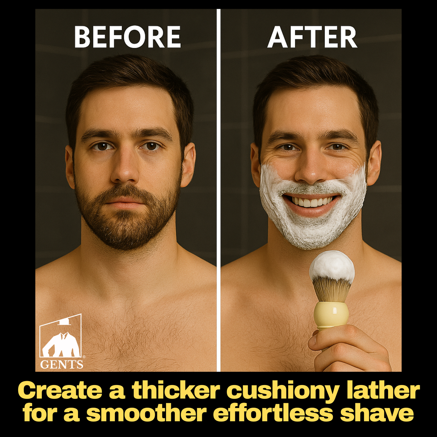 GBS 3 Piece  Mug, brush and Shaving soap Set
