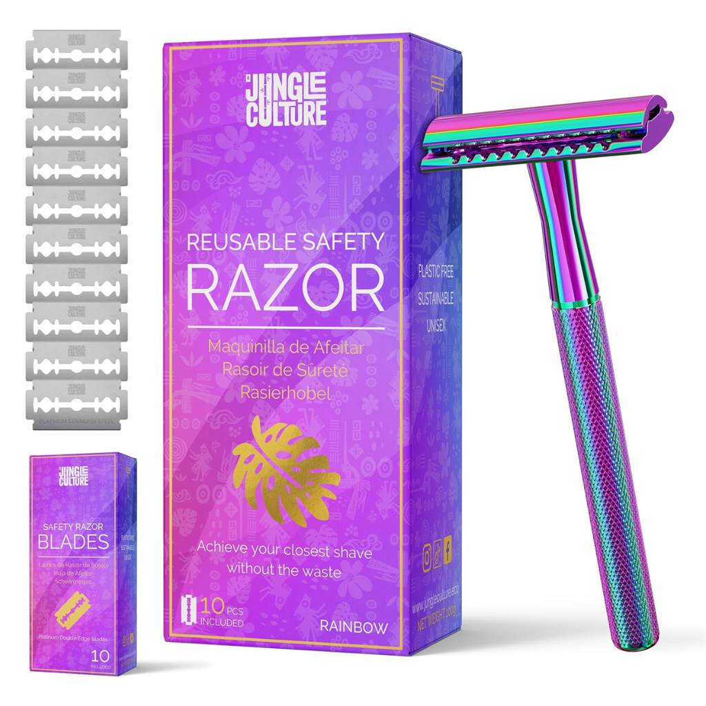 Safety Razor for Women & Men, Reusable Metal Razors (Unisex)
