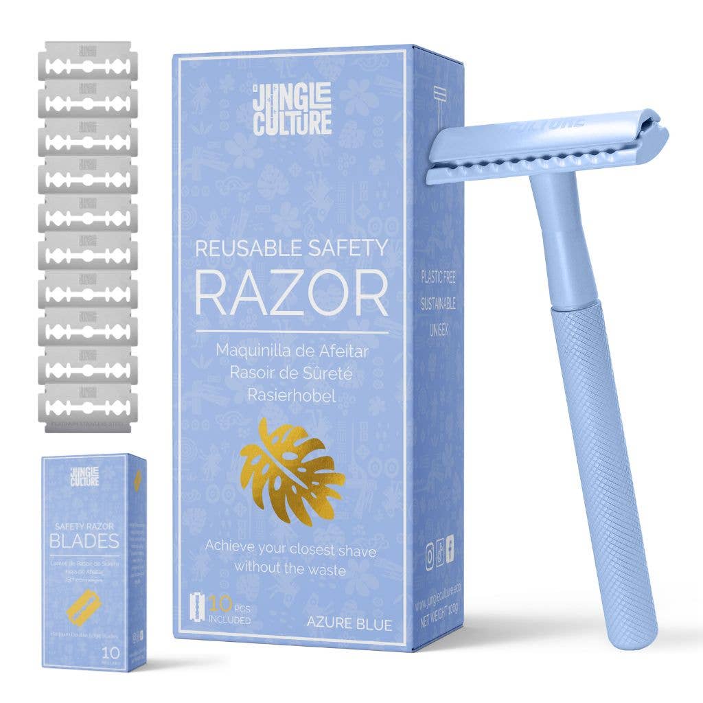 Safety Razor for Women & Men, Reusable Metal Razors (Unisex)