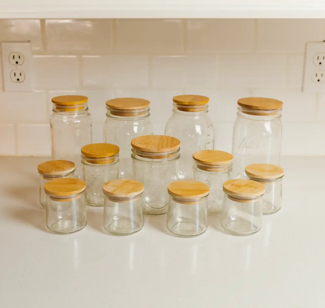 Bamboo Mason Jar Lid | Standard Mouth | Fall Canning