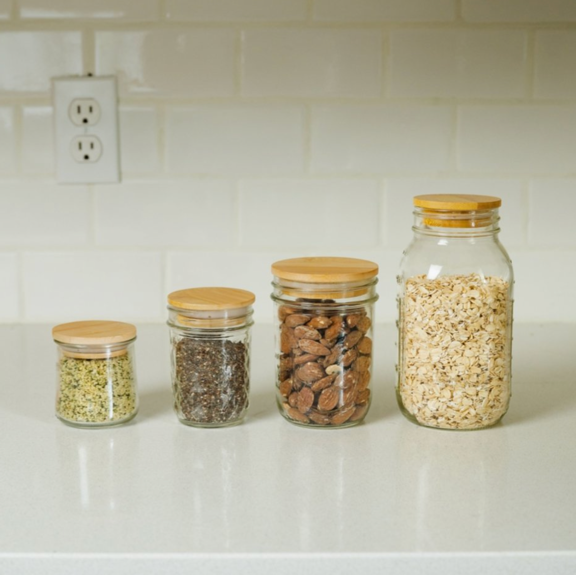 Bamboo Mason Jar Lid | Standard Mouth | Fall Canning